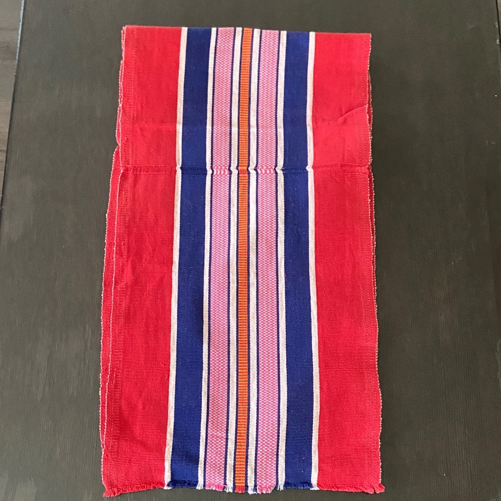 VINTAGE LONG HANDWOVEN TEXTILE ETHNIC TABLE RUNNER DECOR